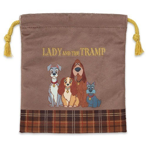Japan Tokyo Disney Resort Lady and the Tramp Drawstring Pouch