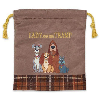 Japan Tokyo Disney Resort Lady and the Tramp Drawstring Pouch