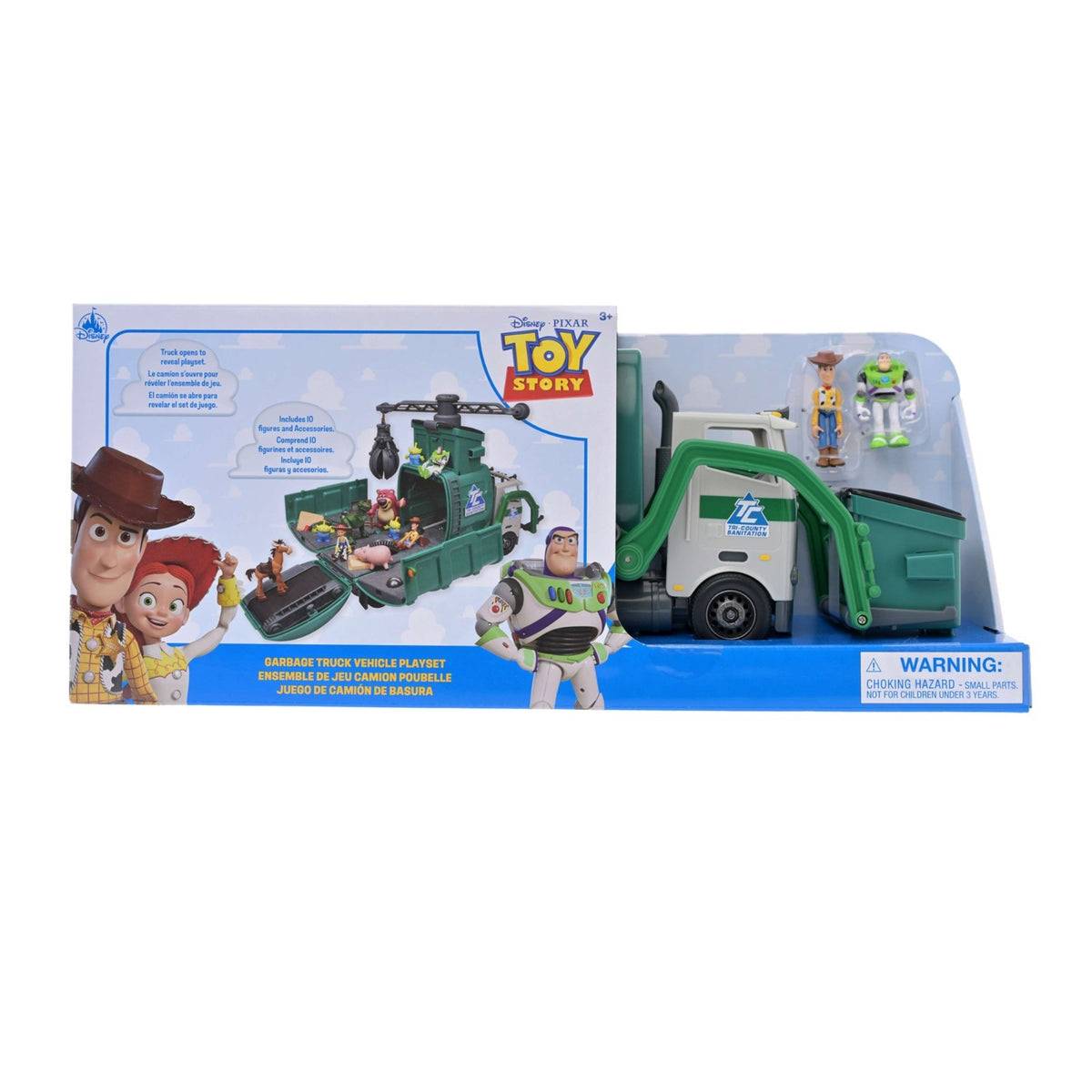 Japan Tokyo Disney Store Toy Story 3 Garbage Truck Vehicle Playset