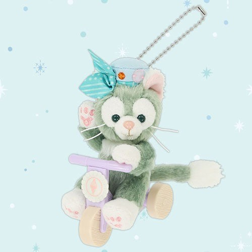 Japan Tokyo Disney Resort Duffy Beautiful Blue Plush T Keychain Gelatoni