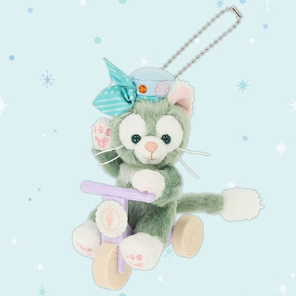 Japan Tokyo Disney Resort Duffy Beautiful Blue Plush T Keychain Gelatoni
