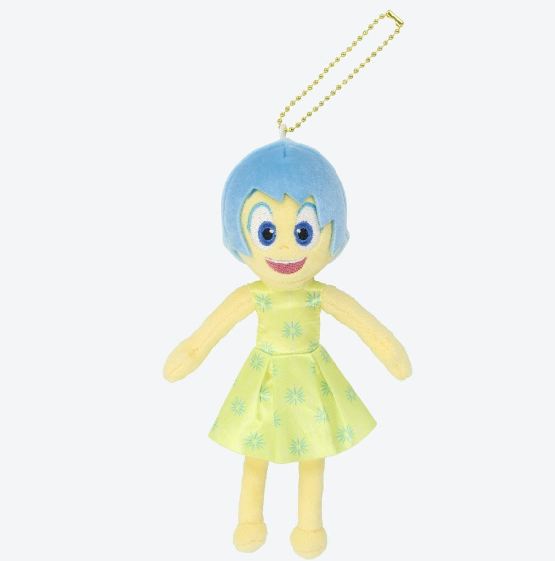 Japan Tokyo Disney Resort Inside Out Badge Plush Keychain Joy