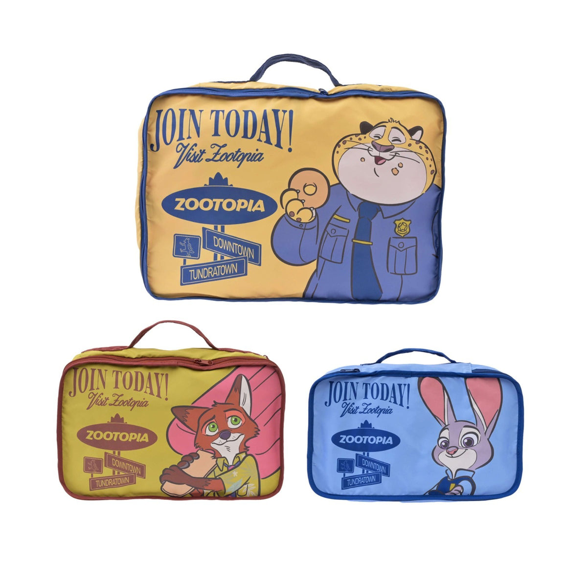 Japan Tokyo Disney Store Zootopia Travel Clothing Compression Storage Pouch Set