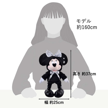 Japan Tokyo Disney Store Minnie Mouse Plush Toy Black Style