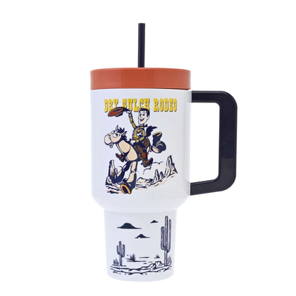 Japan Tokyo Disney Store Woody & Bullseye Tumbler Toy Story Western