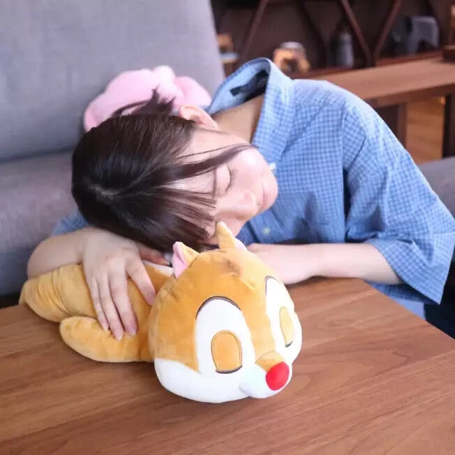 Japan Shop Disney Chip & Dale  Dale Die-cut Cushion Sleep Orange Plush Toy 2025