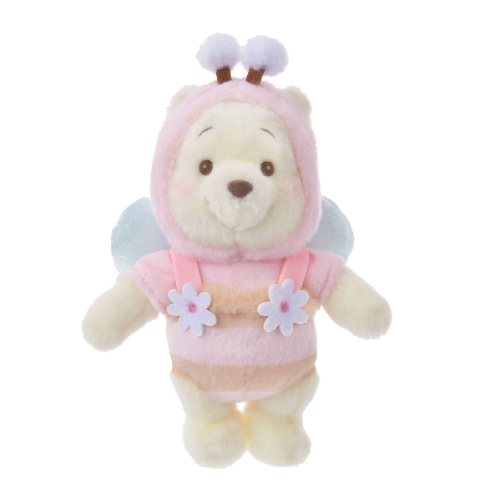 '+Japan Tokyo Disney Store Winnie the Pooh Plush Toy Keychain Pink HONEY DAY