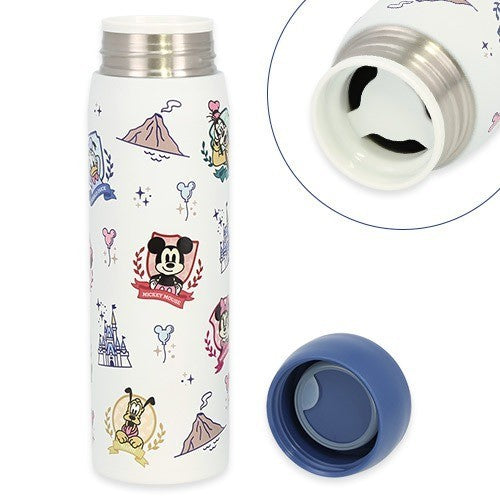 Japan Tokyo Disney Resort GOOD TIMES FRIENDS Mickey Mouse Stainless Steel Bottle
