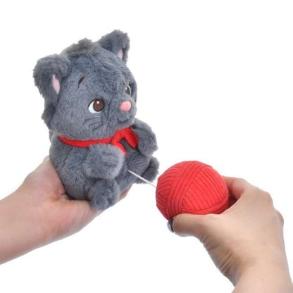 '+Japan Tokyo Disney Store Berlioz Plush Toy Keychain Ball of Yarn MOVE Marie