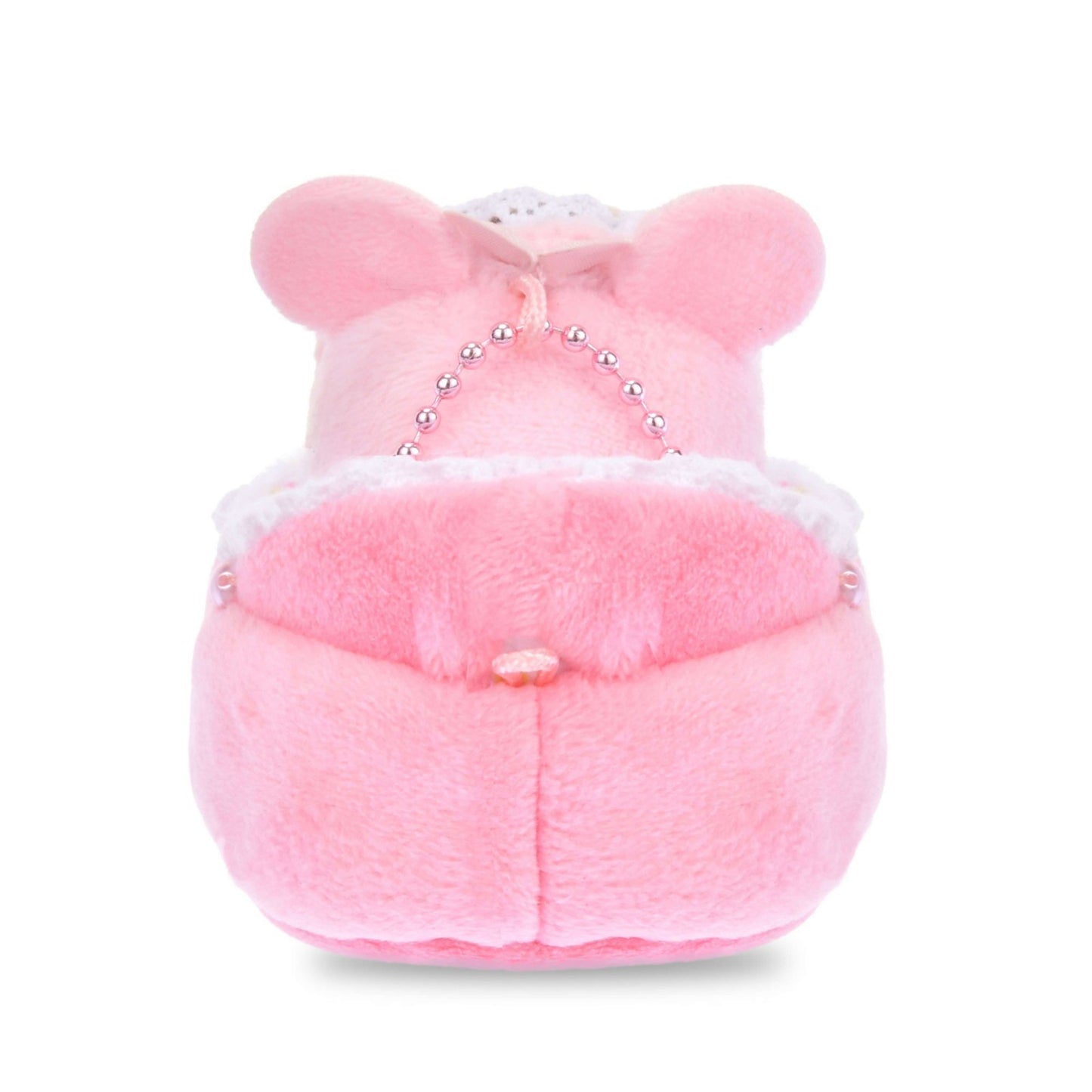 Japan Tokyo Disney Store Minnie Mouse Plush Toy Keychain Sleep TSUM TSUM