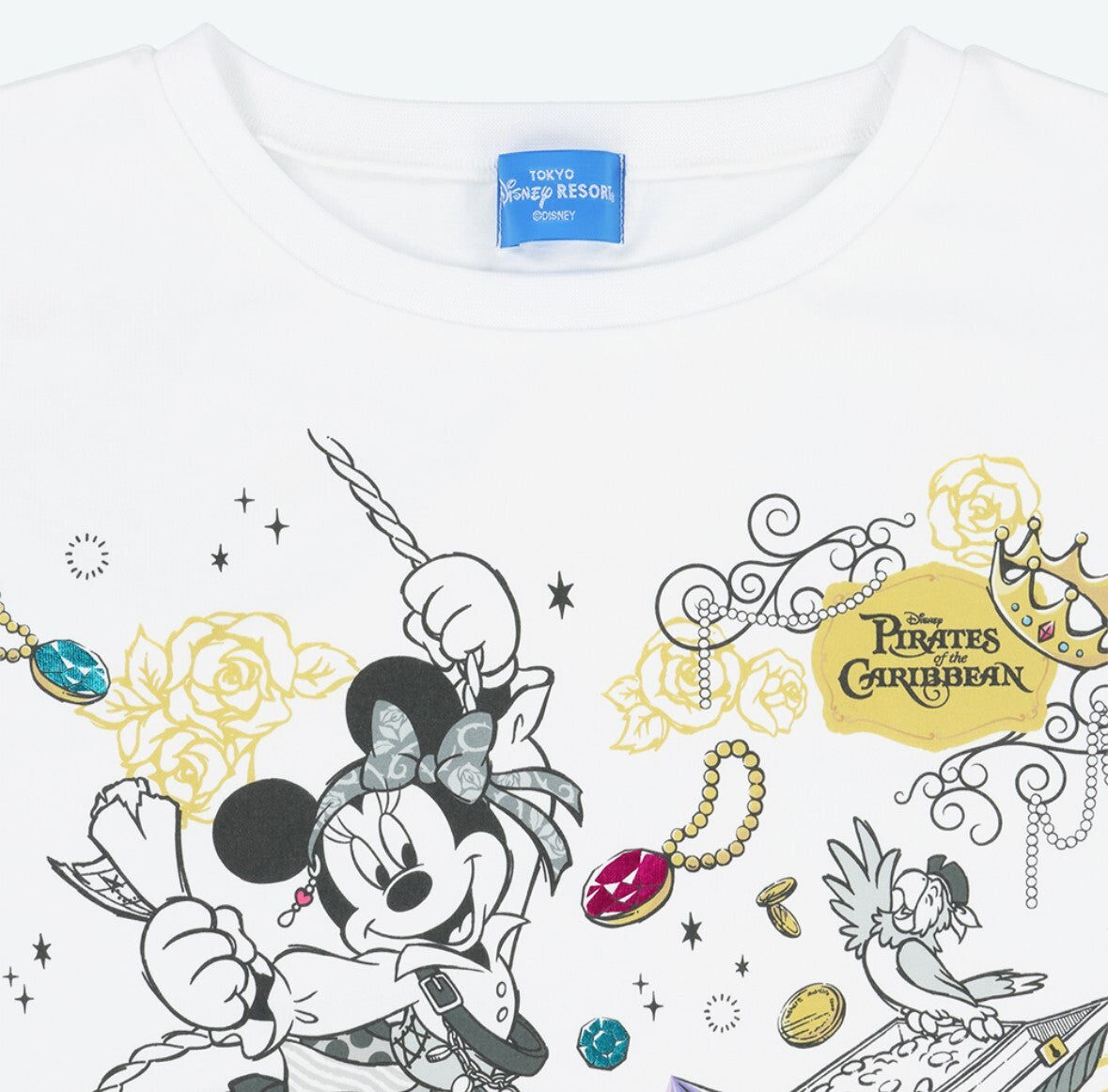 Japan Tokyo Disney Resort Pirates of the Caribbean Minnie T-Shirt Ladies M-L