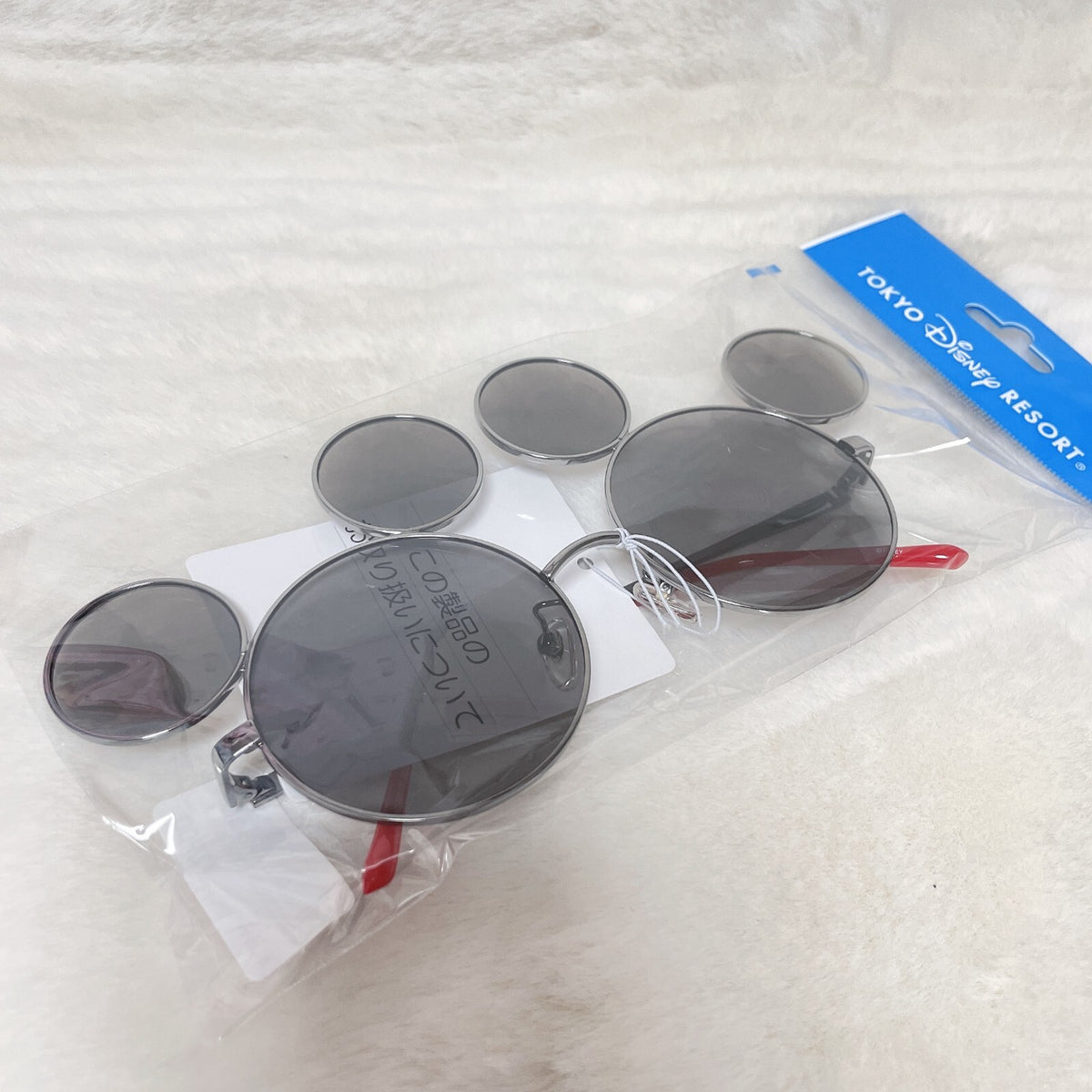 Japan Tokyo Disney Resort Fashion sunglasses Mickey black summer RED