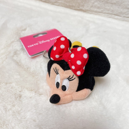 Japan Tokyo Disney Resort  Minnie Keychain fan cap Hat New