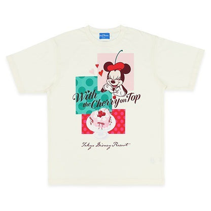 Japan Tokyo Disney Resort T-shirt With the Cherry on Top Minnie