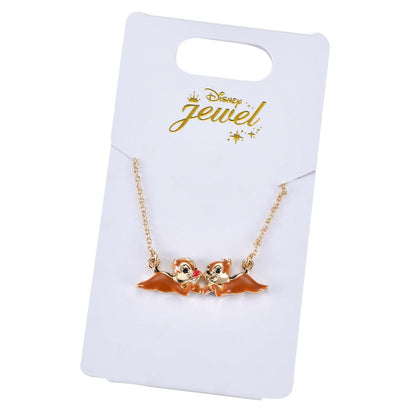 Japan Tokyo Disney Store Chip & Dale Necklace Character Motif
