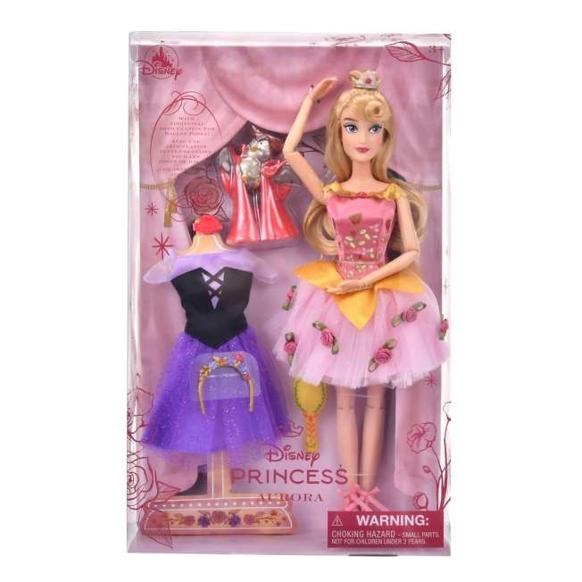 Japan Tokyo Disney Store Aurora Doll Figure Set Ballet Sleeping Beauty