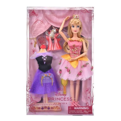Japan Tokyo Disney Store Aurora Doll Figure Set Ballet Sleeping Beauty