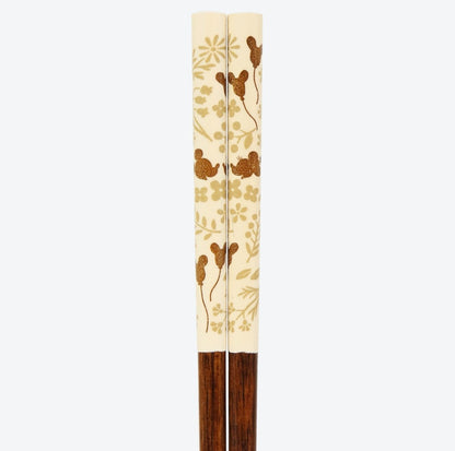 Japan Tokyo Disney Resort Chopsticks Japanese Tableware Mickey Minnie White 2025