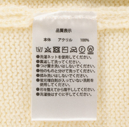 Japan Tokyo Disney Resort Mickey Waffle Sweater Long sleeve Sweets　L size