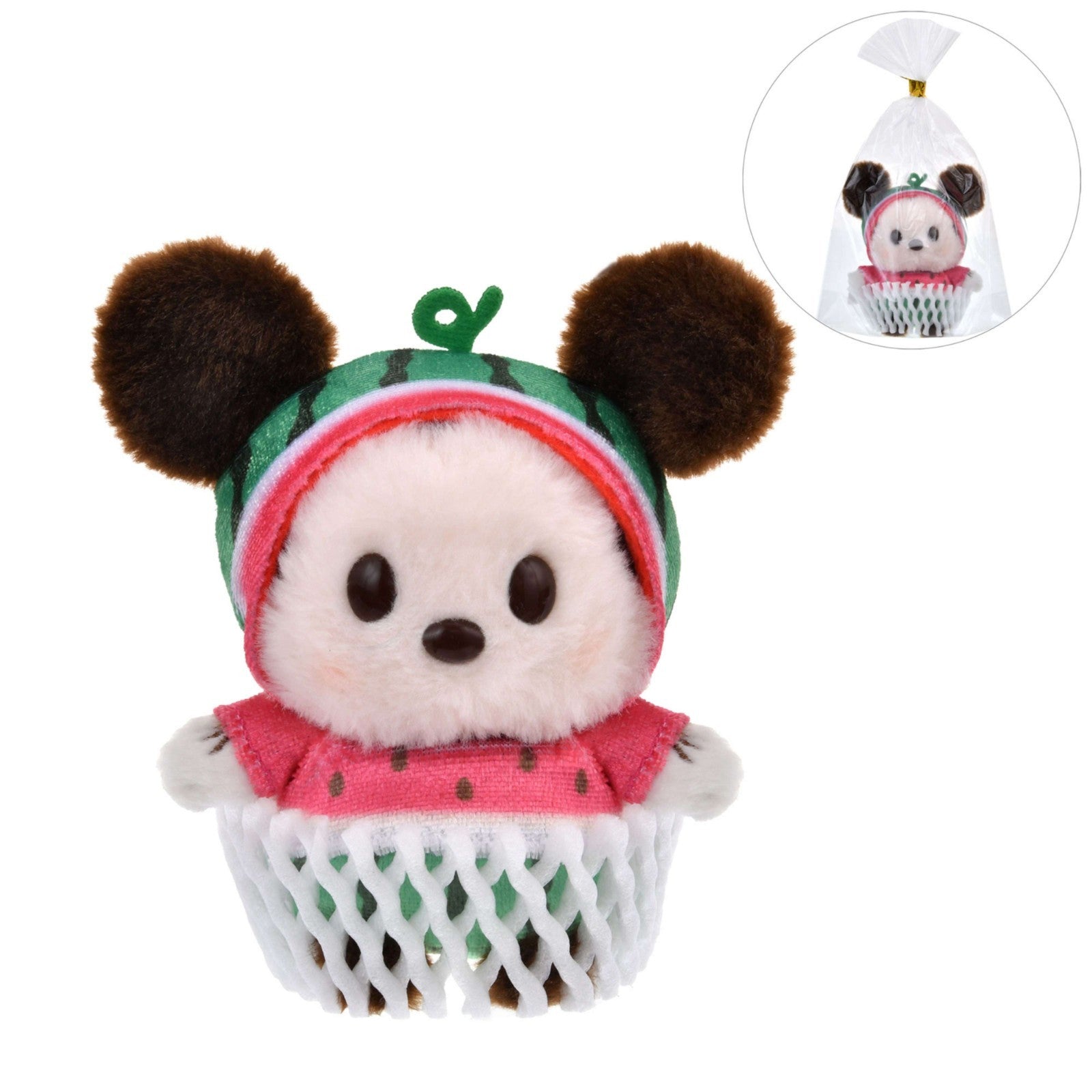 '+Japan Tokyo Disney Store Mickey Mouse Plush Toy Summer Fruits Urupocha-chan