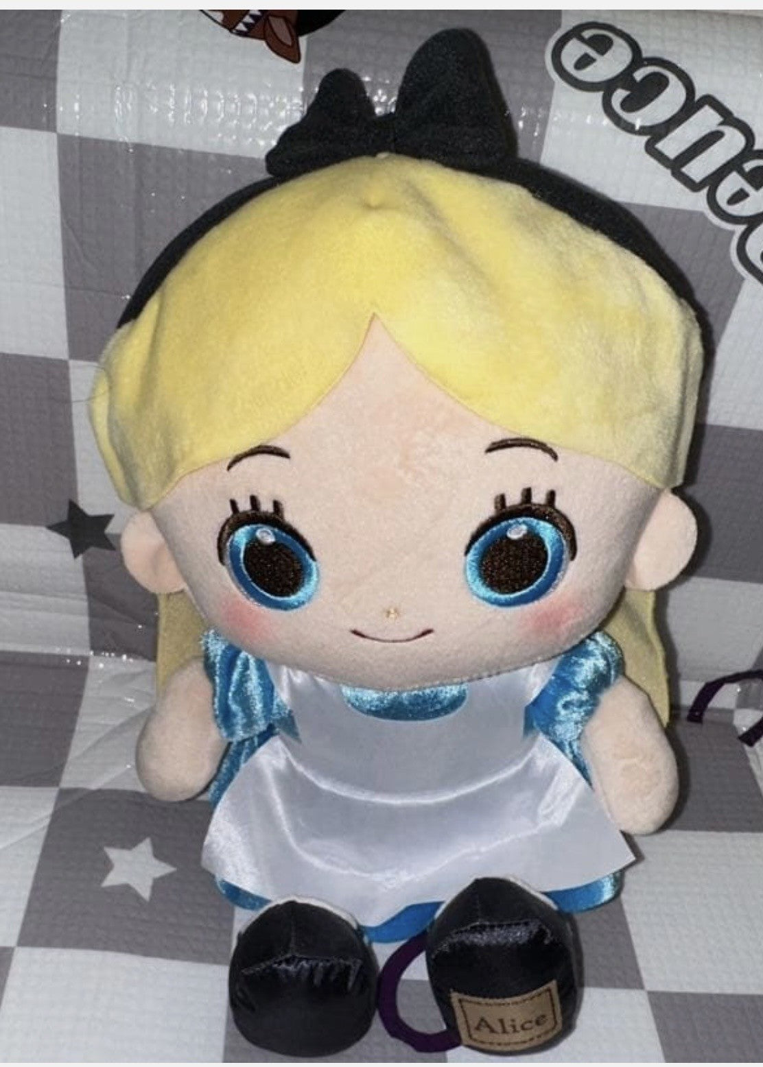 Japan Disney Alice Big Plush FuRyu Prize Plush – Approx. 28 cm