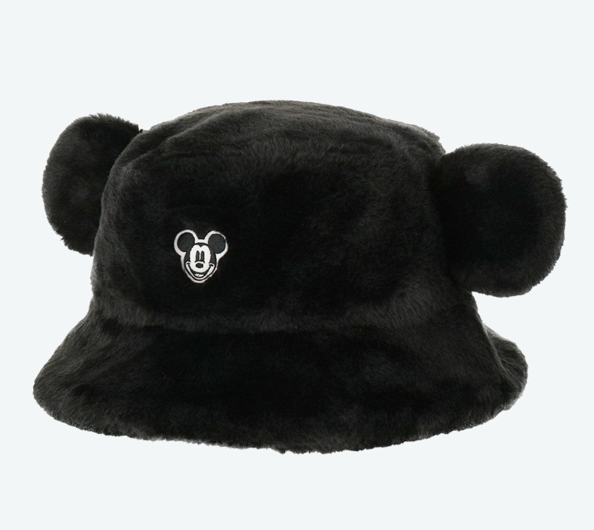 Japan Tokyo Disney Resort Ears Mickey Face limited Fluffy Winter Cap Hat Black