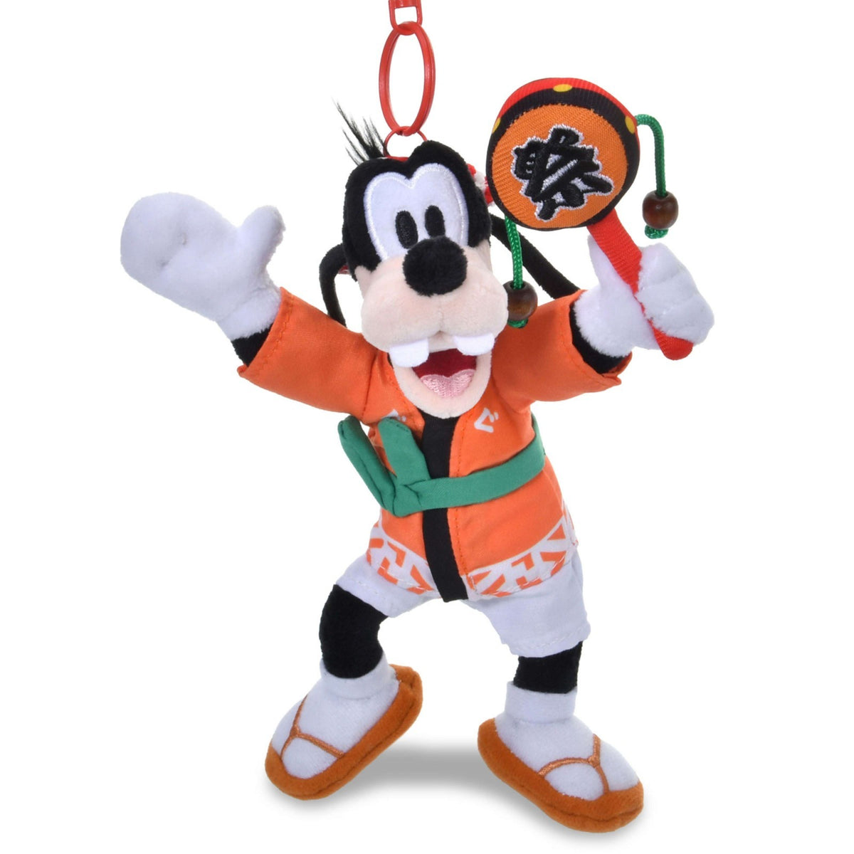 Japan Tokyo Disney Store Goofy Plush Toy Keychain MATSURI STYLE