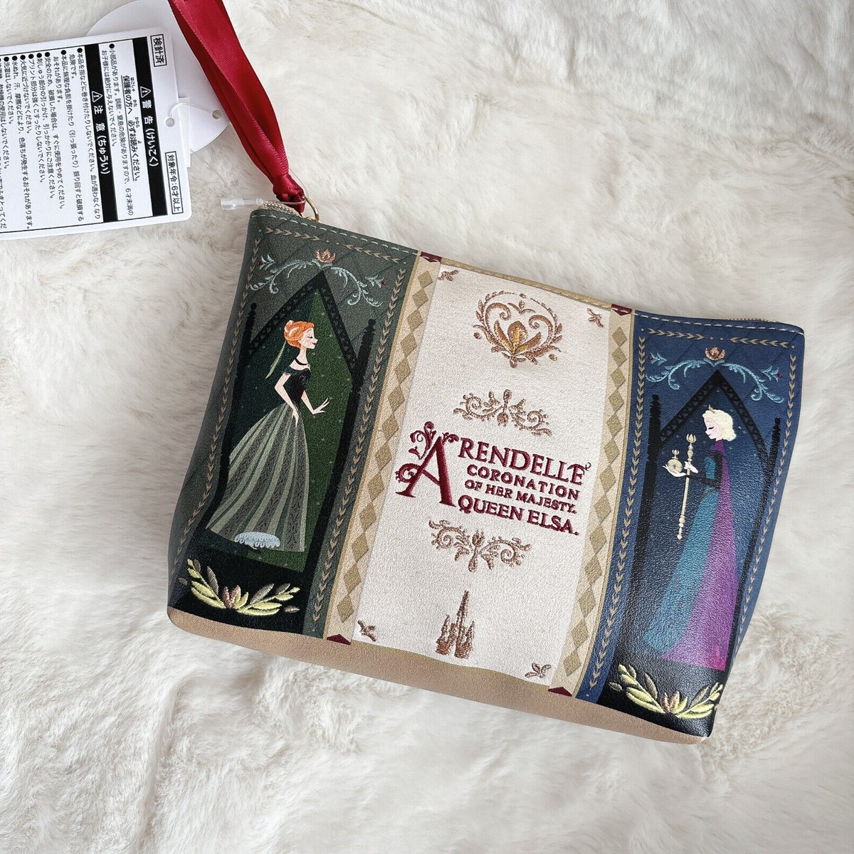 Japan Tokyo Disney Resort Pouch Elsa Ana Frozen Fantasy Springs