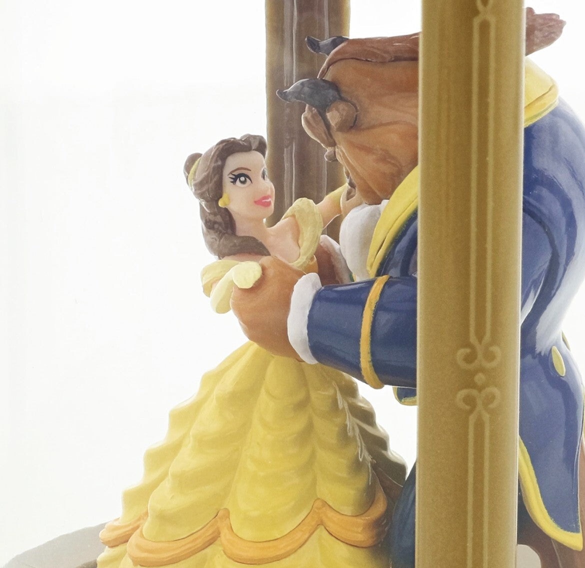 Japan Tokyo Disney Resort Beauty and the Beast Glowing Lantern Music Box Toy
