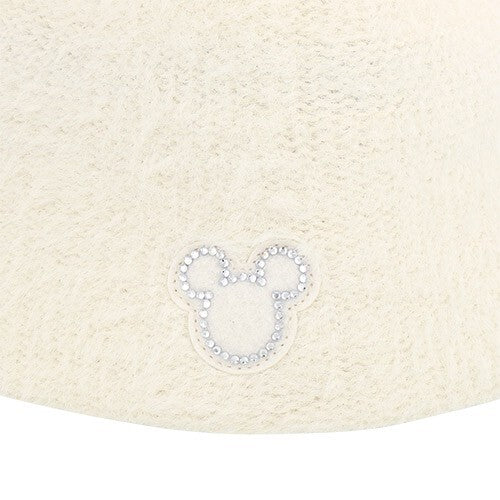 Japan Tokyo Disney Resort Hat Fluffy White  Hat Ears Headband Mickey