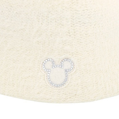 Japan Tokyo Disney Resort Hat Fluffy White  Hat Ears Headband Mickey