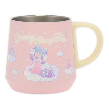 Japan Tokyo Disney Resort Minnie Figaro Pink Stainless Steel Mug