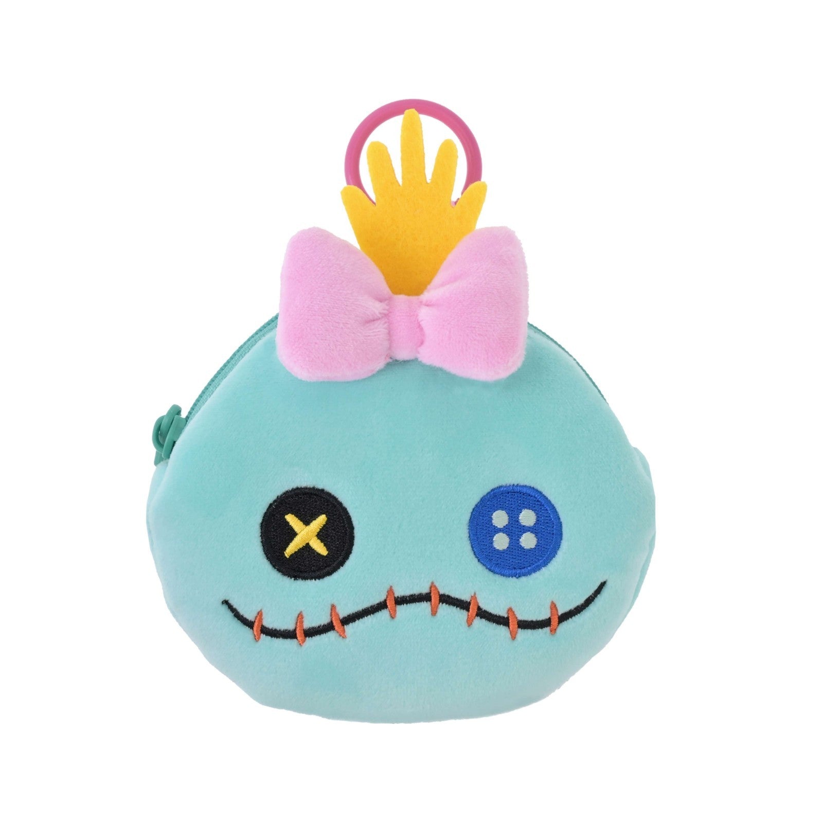 Japan Tokyo Disney Store Scrump Pouch Loop with Carabiner Face Stitch