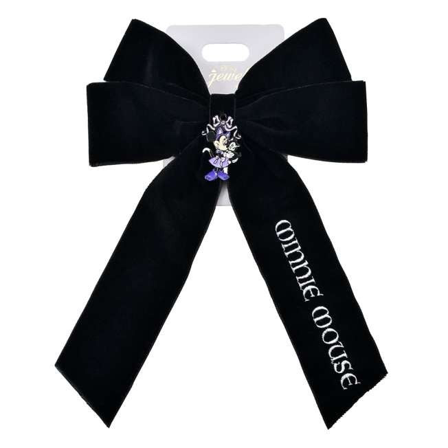 Japan Tokyo Disney Store Minnie & Figaro Ribbon Hair Clip CAT MINNIE AND FIGARO