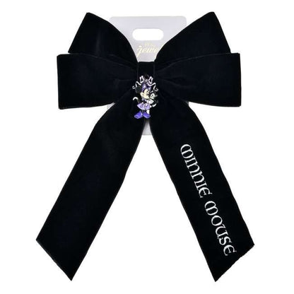 Japan Tokyo Disney Store Minnie & Figaro Ribbon Hair Clip CAT MINNIE AND FIGARO