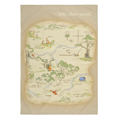 Japan Tokyo Disney Store Pooh and Friends Picnic Sheet S Pouch Map Compact