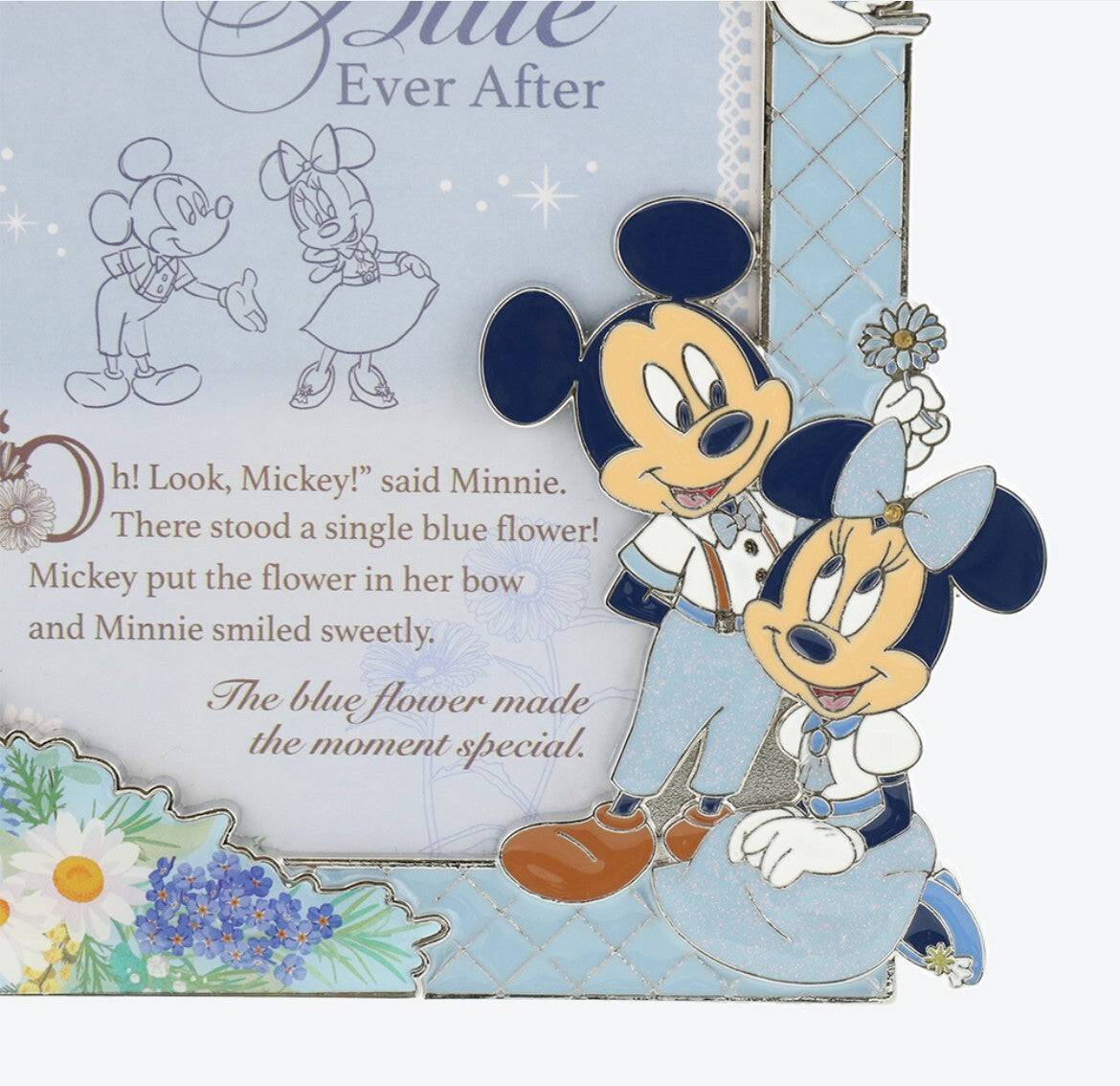 Japan Tokyo Disney Resort Store Mickey Minnie Blue Ever After Photo Stand