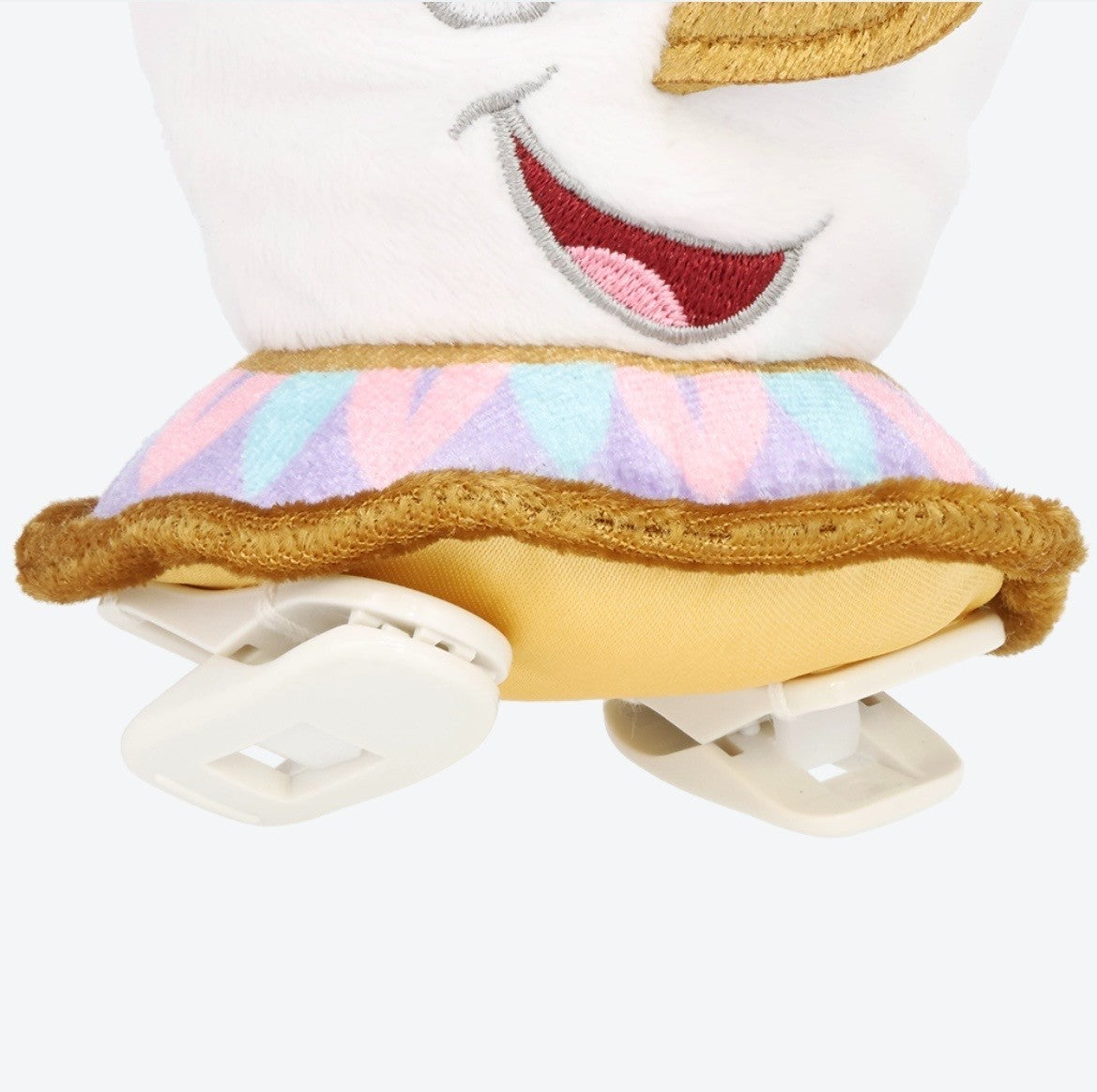 Japan Tokyo Disney Resort Beauty and the Beast Chip Plush Shoulder clip Keychain