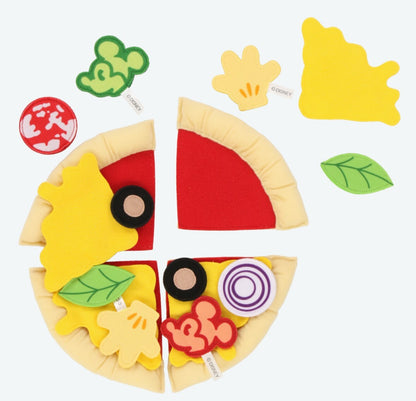 Japan Tokyo Disney Resort Play set Plush Mickey Pizza Food Toy