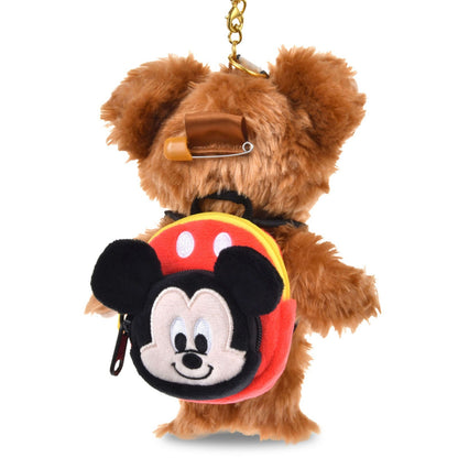 Japan Tokyo Disney Store For UniBEARsity Plush Keychain Backpack Mickey
