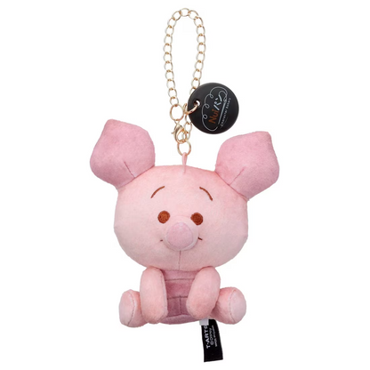 Japan Disney Takara Tomy Nui Pan Plush Toy Keychain Winnie the Pooh Piglet