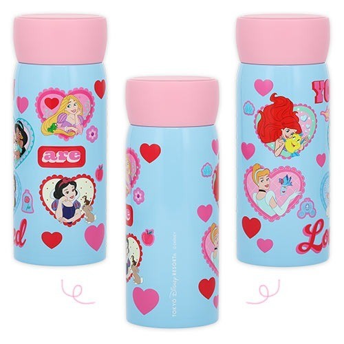 Japan Tokyo Disney Resort Princess Motif Stainless Steel Bottle