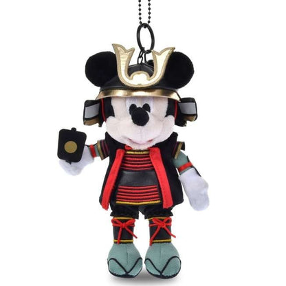Japan Tokyo Disney Store Mickey Mouse Plush Toy Keychain Helmet Kabuto