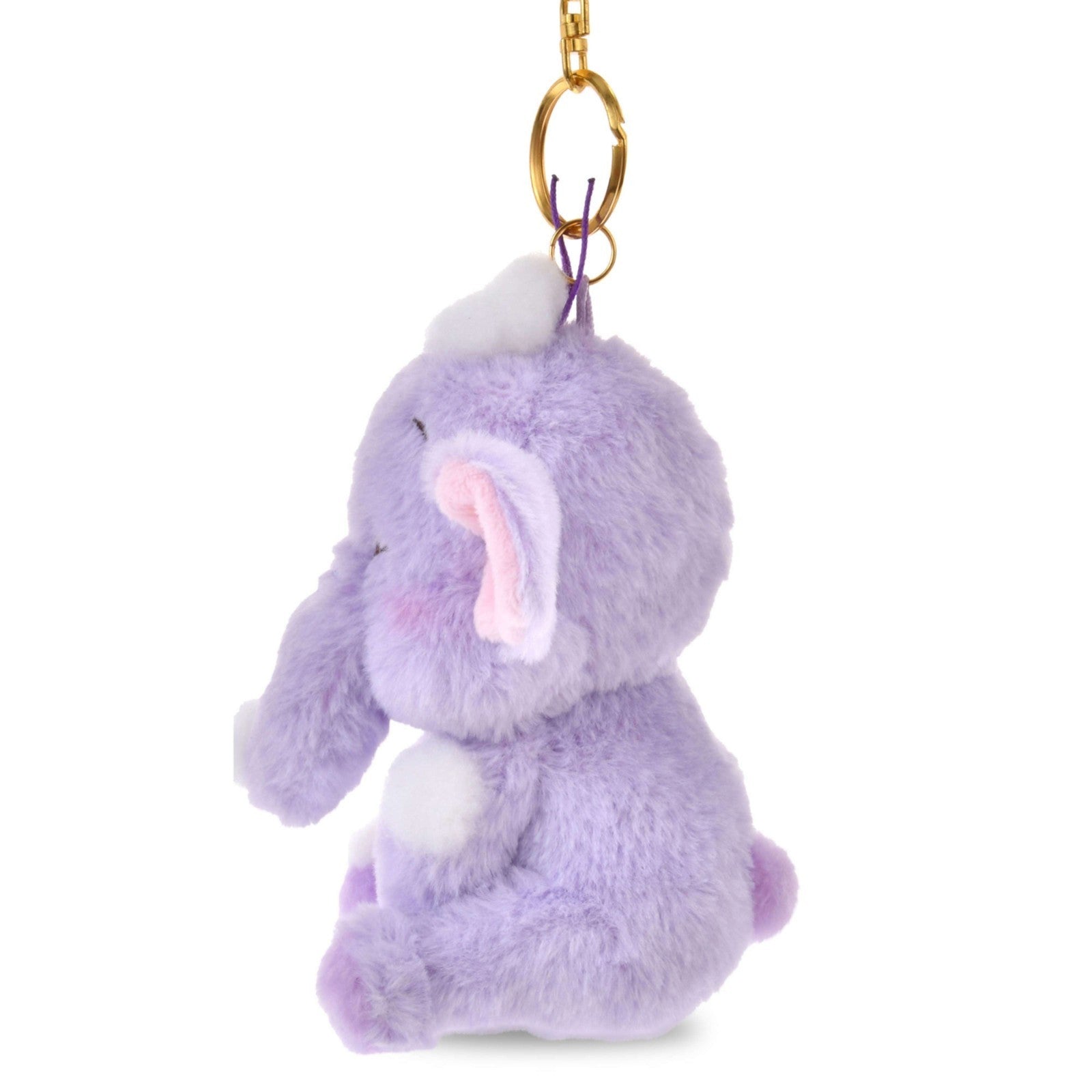 Japan Tokyo Disney Store Lumpy Plush Toy Keychain WHITE POOH Christmas