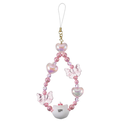 Japan Tokyo Disney Store Marie Strap Heart Ribbon Rolling Beads Hands-Free Goods
