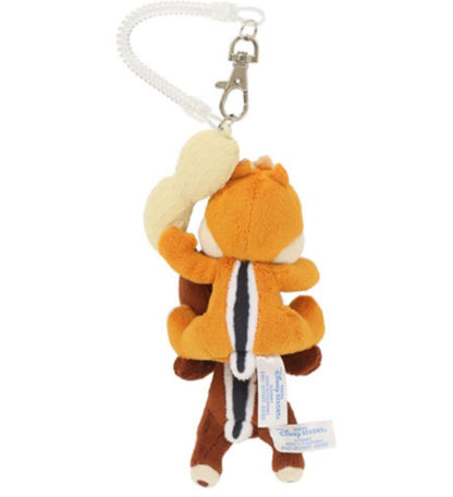 Japan Tokyo Disney Resort Plush Key Chain Charm Chip and Dale Peanuts
