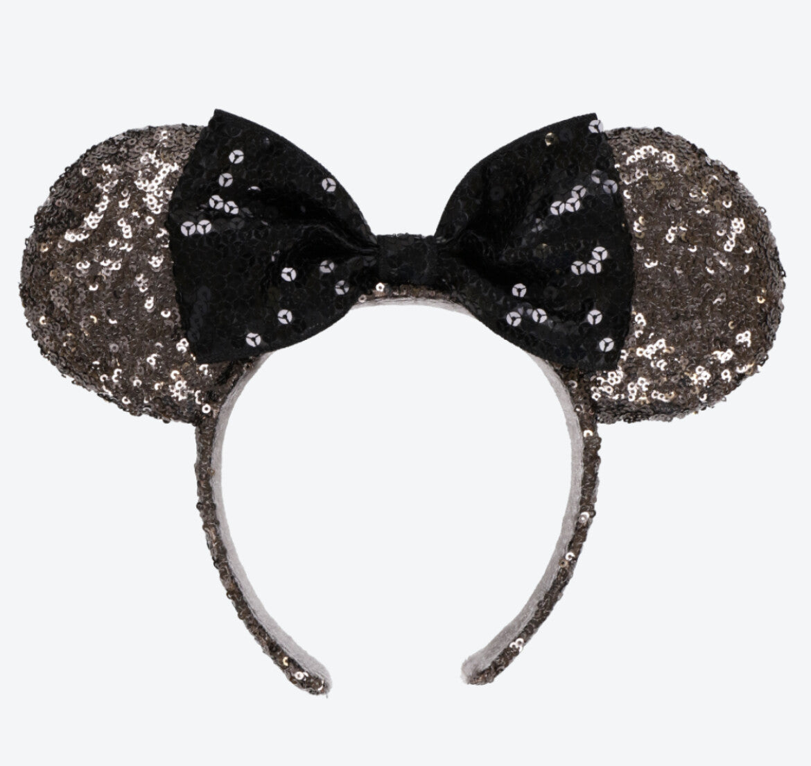 Japan Tokyo Disney Resort Store Ears HeadBand Hat Minnie sequins Black