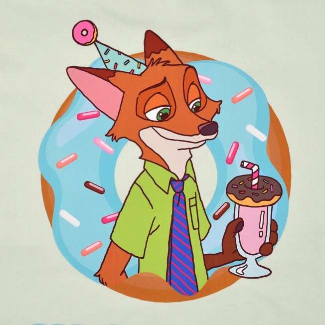 '+Japan Tokyo Disney Store Nick Long Sleeve T-Shirt 10th Anniversary Zootopia