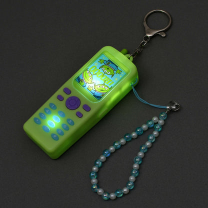 Japan Tokyo Disney Store Little Green Men Keychain Mobile Phones Talking
