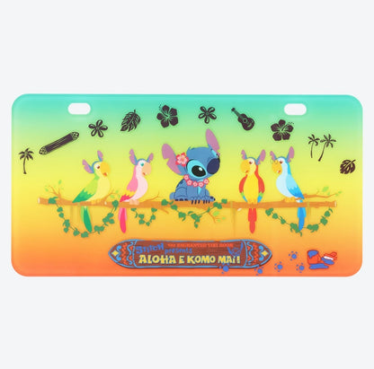 Japan Tokyo Disney Resort Lilo & Stitch Sign Plate Enchanting Tiki Room Limited